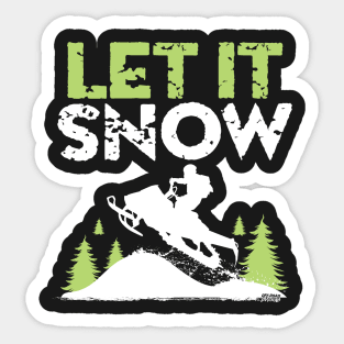 Let It Snow Sticker